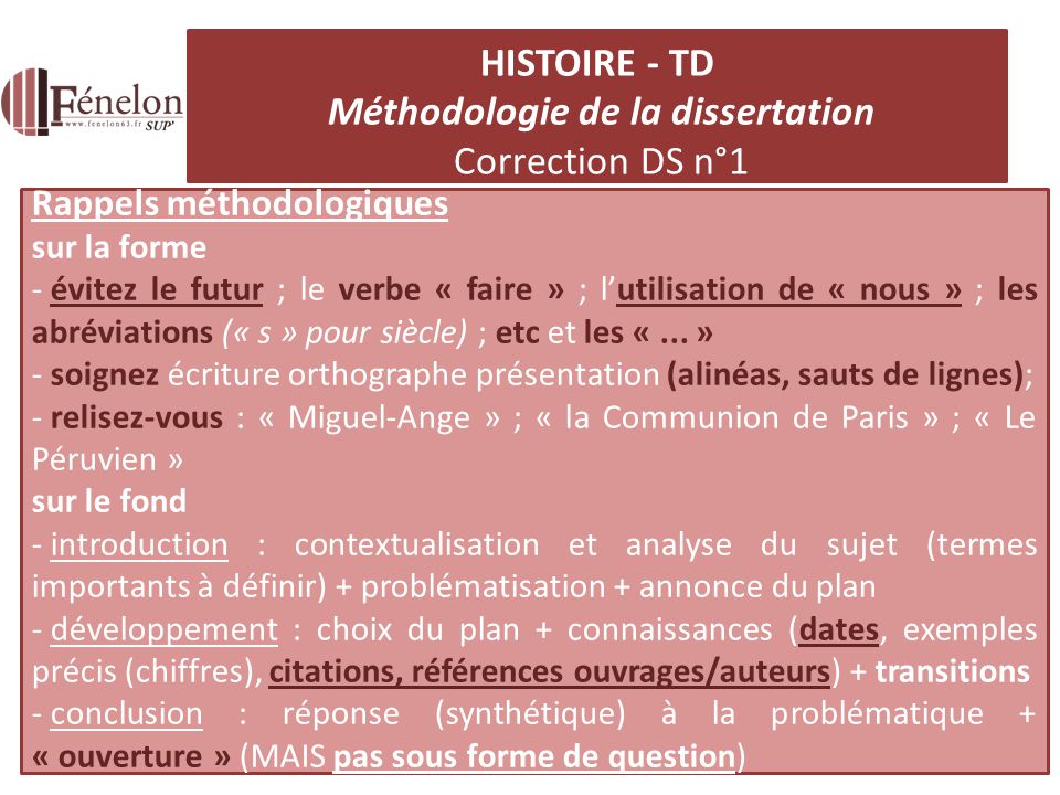 Dans quelle mesure dissertation histoire